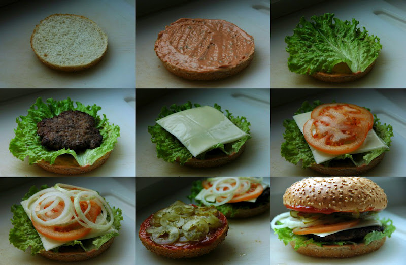 Домашний гамбургер с котлетой рецепт с фото пошагово