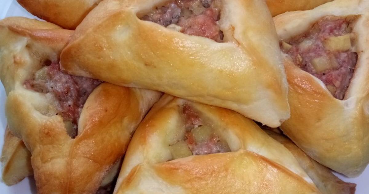 Эчпочмак с курицей и картошкой в духовке рецепт с фото без дрожжей