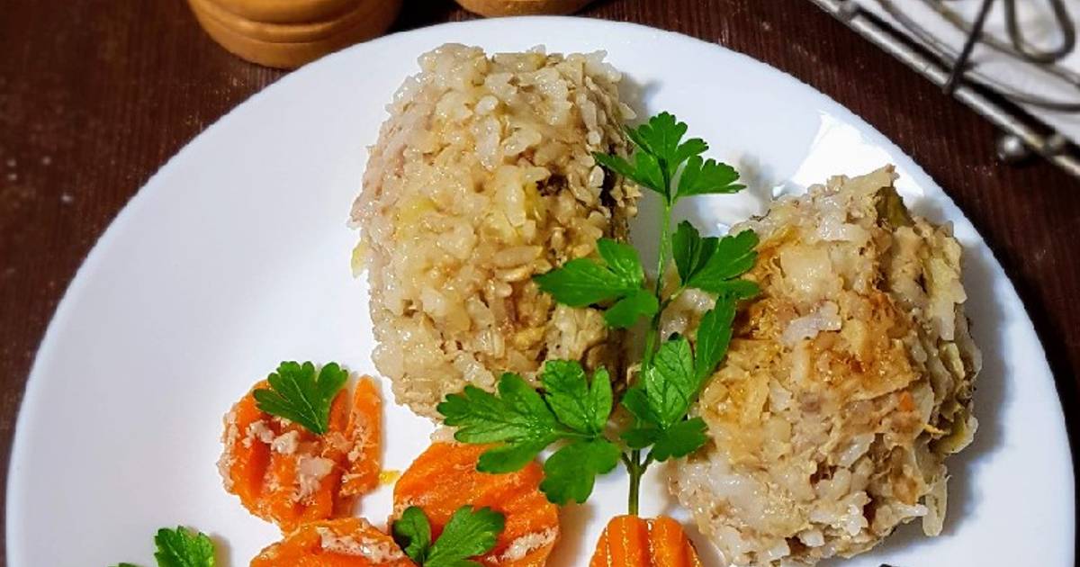 Ленивые голубцы с капустой рисом рецепт