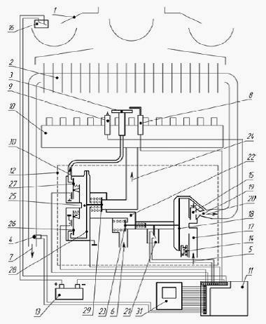 Газовая колонка электрическая схема