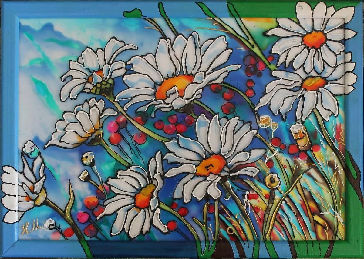 Какими красками лучше рисовать на стекле