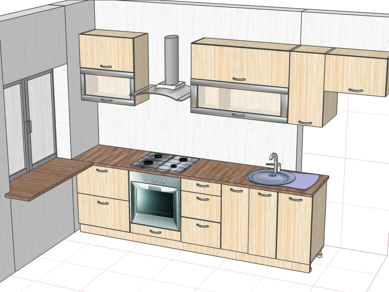 3d план кухни