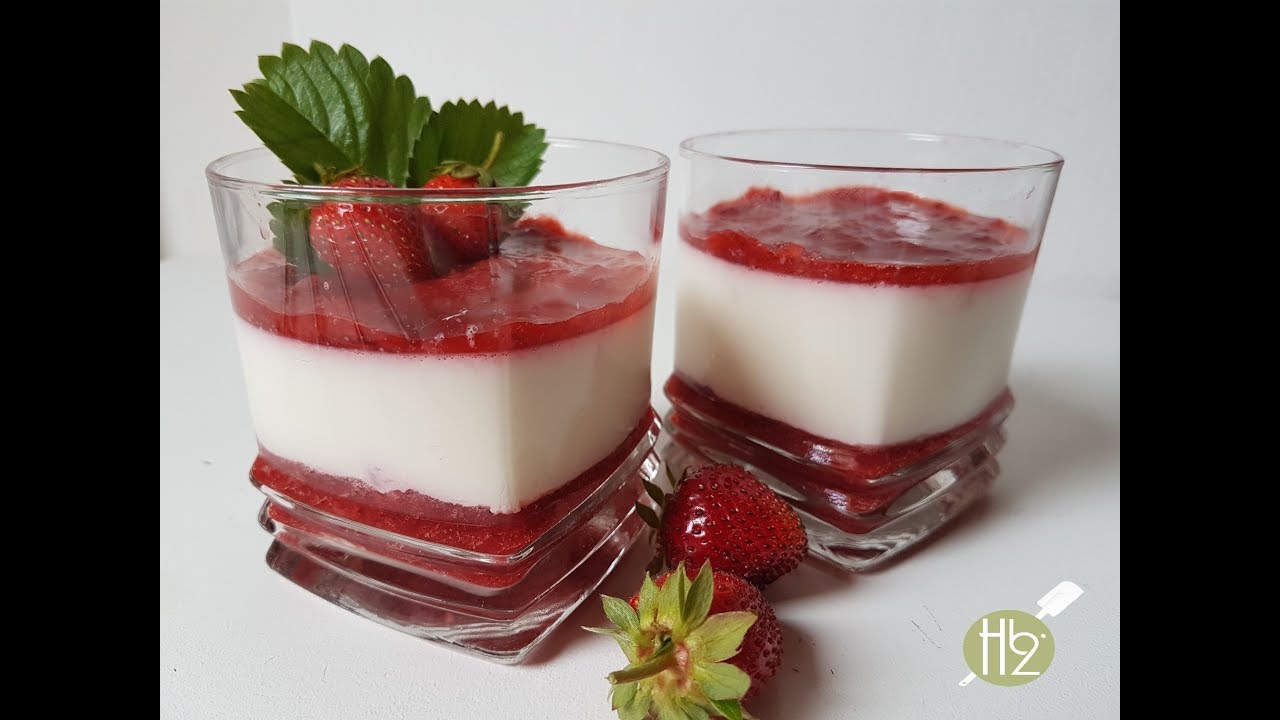 Raspberry panna Cotta