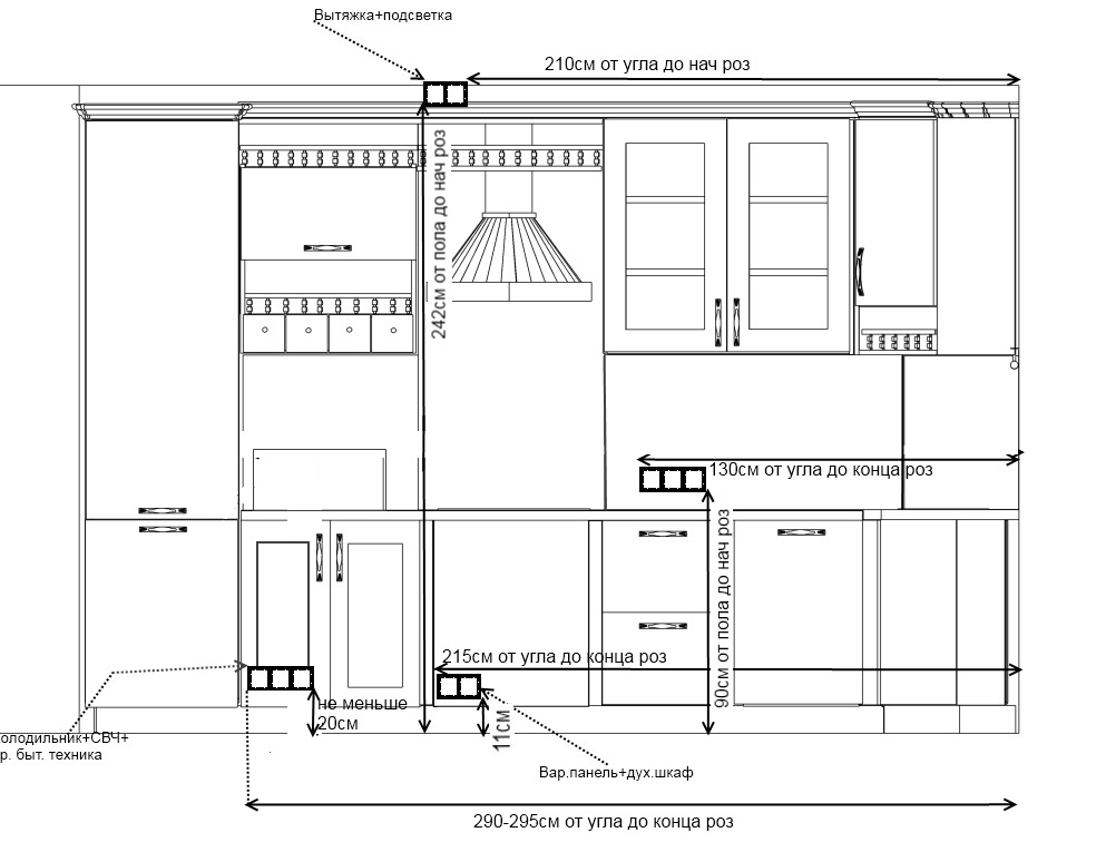 Вытяжка в хрущевке в кухне схема