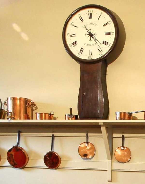 Часы на рейлинг для кухни