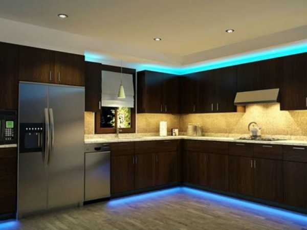 Светильники для подсветки кухни под шкафами